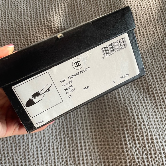 Chanel Cap-Toe Kitten Mules - Picture 6 of 9